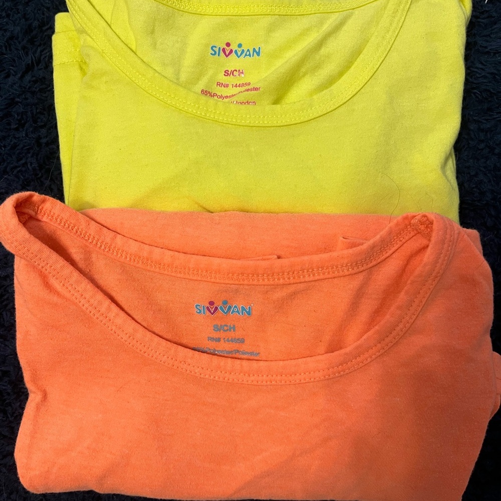 Orange and Yellow Shirts